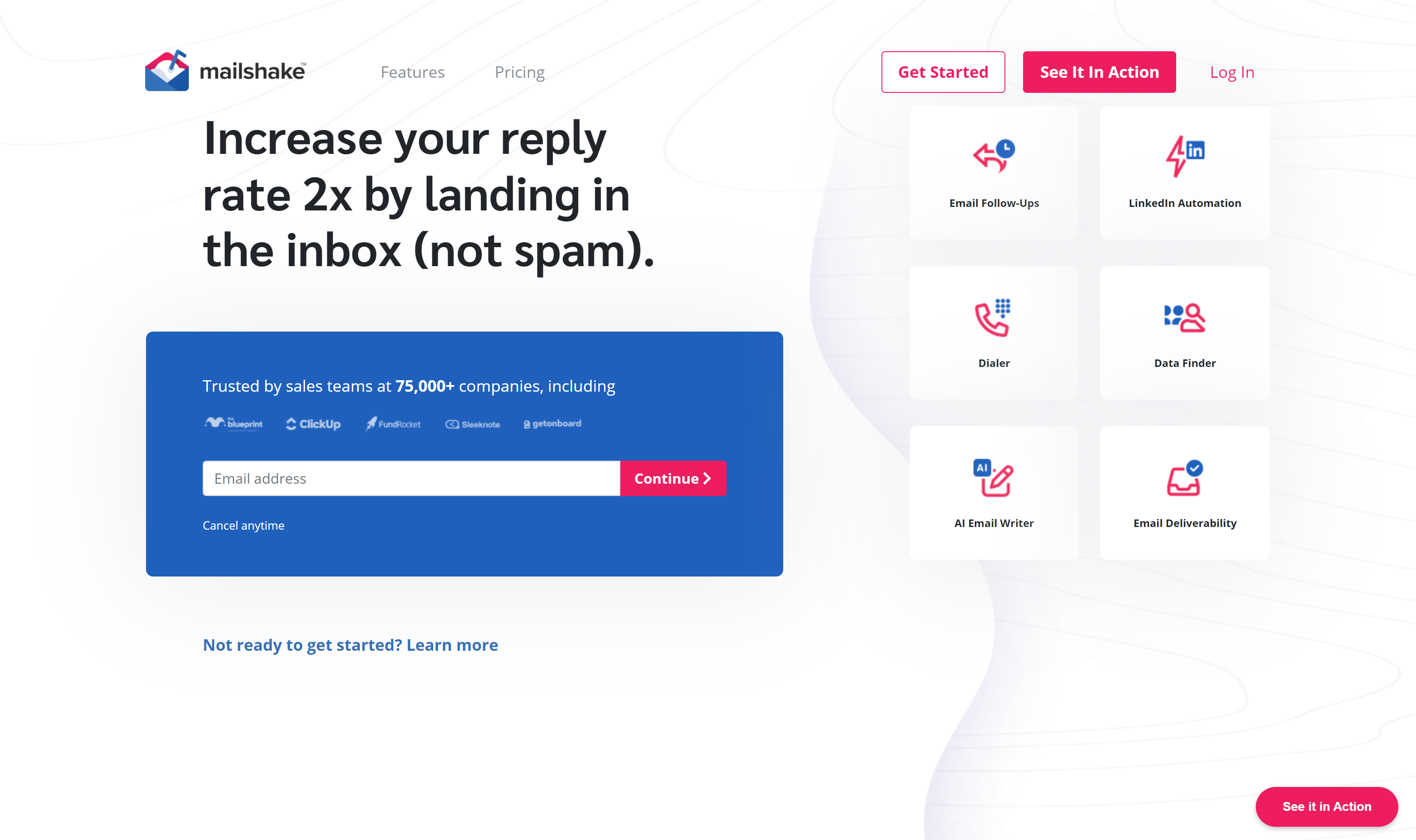 Mailshake: Double your email reply rate with AI-powered features and inbox delivery.