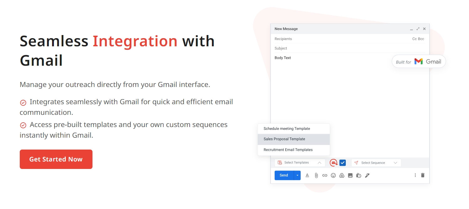 Email Follow-up Gmail Extension - Manage your outreach directly from your Gmail interface.